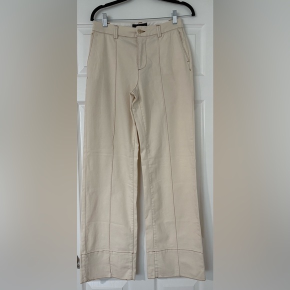ZARA STITCHED BOOTCUT PANTS
Color: ECRU - Picture 9 of 13